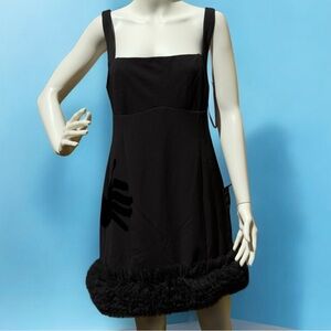 Lulus Picturesque Perfection Black Tulle Ruffled Bodycon Mini Dress Prom XL